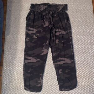 Rewash High Waisted Light Fabric Pants w Belt